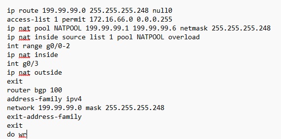 R2 BGP and NAT configuration comparison